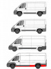 Fiat Ducato 06-14 / 14- L4 zestaw progów strona lewa 1L+2L+4L+6L 4 elementy